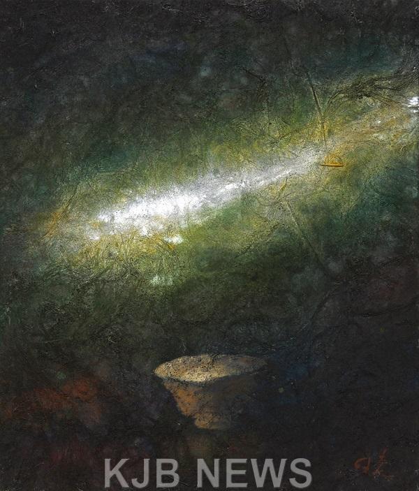 尋思圖, 17-15, 53×45.5cm 혼합지, 먹, 아크릴.jpg