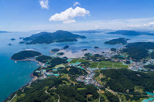 완도군, 숲속의 전남 만들기 공모 사업 선정 (이번 사업 대상지인 금일읍 전경).png