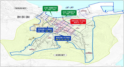 완도 군내지구 하수도정비 사업계획도.png